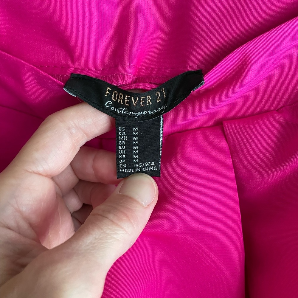Forever 21 Magenta Fit and Flare Skirt - Picture 2 of 6